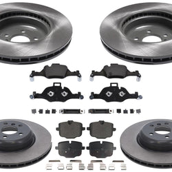 F&R Coated Disc Brake Rotors Pads for BMW X5 S Drive 40i 3.0L Gas 2019 2020 2023