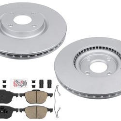 Front GEO Coated Disc Brake Rotors, Pads & Hardware for Ford EcoSport 2018-2022