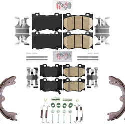 AME Front & Rear Ceramic Disc Brake Pads for Infiniti FX50 2009 2010 2012 2013