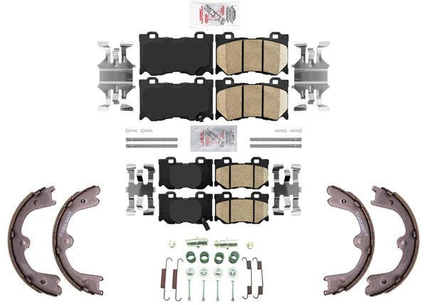 AME Front & Rear Ceramic Disc Brake Pads for Infiniti FX50 2009 2010 2012 2013