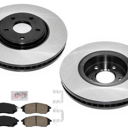 Front Performance Carbon Disc Brake Rotors Pads for Infiniti FX35 2006-2012