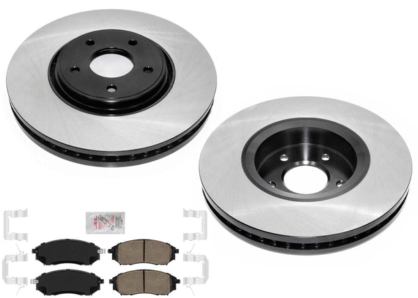 Front Performance Carbon Disc Brake Rotors Pads for Infiniti FX35 2006-2012