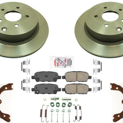 Rear Performance Carbon Disc Brake Rotors & Pads for Infiniti FX35 2006-2012