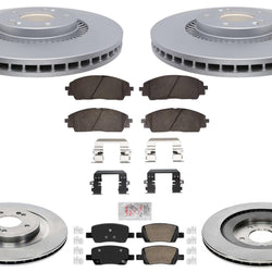 GEO Coated F&R Disc Brake Rotors Disc Brake Pads for KIA Carnival Hybrid 2025