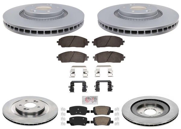 GEO Coated F&R Disc Brake Rotors Disc Brake Pads for KIA Carnival Hybrid 2025