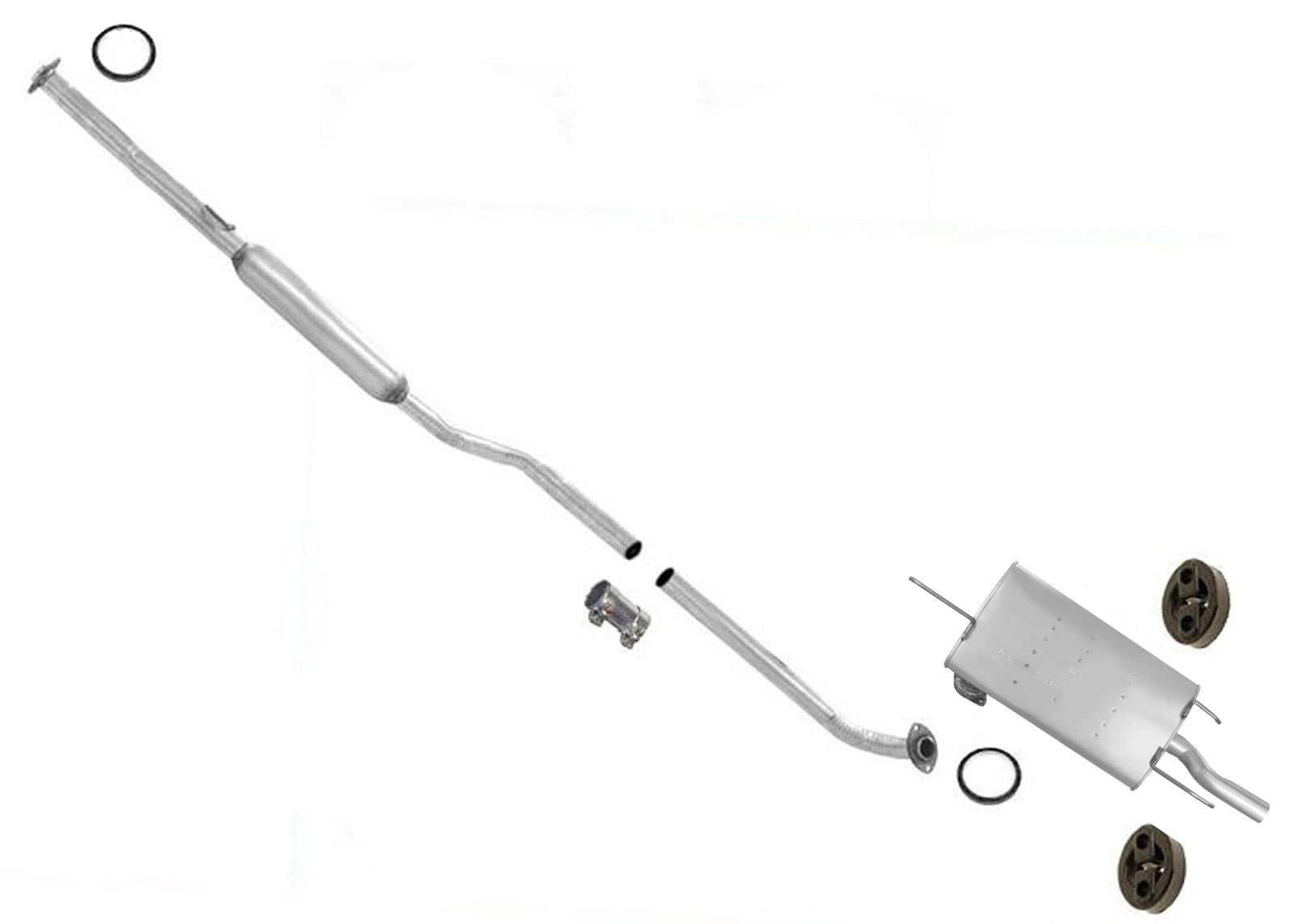 94-96 Fits Toyota Camry 2.2L 2 & 4 Door Muffler Exhaust Pipe