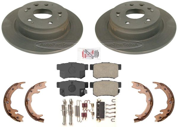 Rear Performance Carbon Disc Brake Rotors Pads for Acura TL 1999 2000 2002 2003