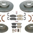 Front & Rear Performance Carbon Disc Brake Rotors Pads for Acura TL 1999-2003