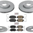 GEO Coated Disc Brake Rotors Disc Brake Pads for Hyundai Santa Fe 2.5L SEL 21-25