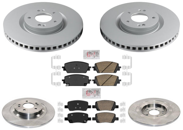 Coated Disc Brake Rotors Disc Brake Pads for Hyundai Santa Fe Limited 21-25 2.5L