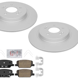Rear GEO Coated Disc Brake Rotors & Brake Pads for Hyundai Palisade 2020-2025