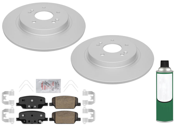 Rear GEO Coated Disc Brake Rotors & Brake Pads for Hyundai Palisade 2020-2025