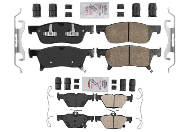 Front & Rear Ceramic Disc Brake Pads for Subaru Ascent 2019 2020 2022 2023 2025