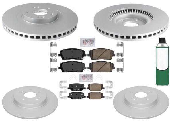 GEO Coated Disc Brake Rotors Disc Brake Pads for Hyundai Palisade 2020 2021 2025