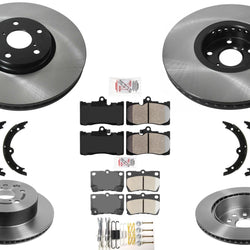 Front Rear Performance Carbon Disc Brake Rotors Pads for Lexus IS350 2006 2008