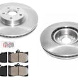 Front Coated Disc Brake Rotors & Brake Pads for Lexus IS350 09-13 Built USA/CAN