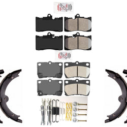 Front Rear Disc Brake Pads Parking Shoes for Lexus IS350 06 2009 2010 2011 2013