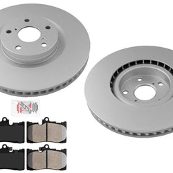 Front Coated Disc Brake Rotors & Pads for Lexus IS350 2014-2020 All Wheel Drive