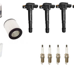 Direct Ignition Coil Spark Plugs Air Cabin & Oil Filter for Honda CRV 2002-2006