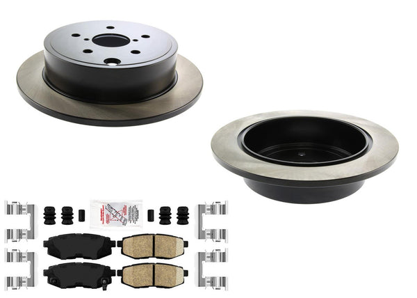 Rear Coated Disc Brake Rotors & Brake Pads for WRX GT 22-24 With Manual Parking