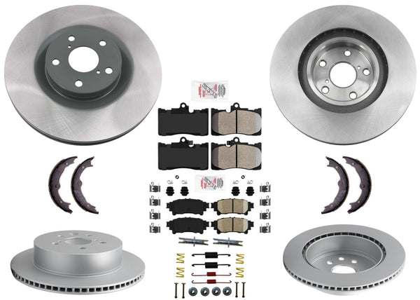 Carbon Disc Brake Rotors Pads for Lexus IS350 F-Sport 2014-2020 Rear Wheel Drv