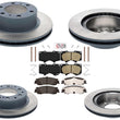 Coated Disc Brake Rotors Disc Brake Pads for Toyota Tacoma SR SR5 2024-2025 2.4L