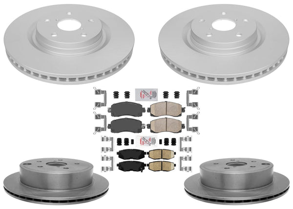 Coated Disc Brake Rotors & Brake Pads for WRX GT 2022-2024 With Manual Parking