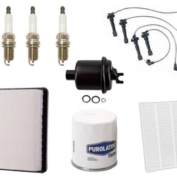 Spark Plugs Ignition Wires Air Filter Gas Filter for Honda CR-V CRV 1997-2001