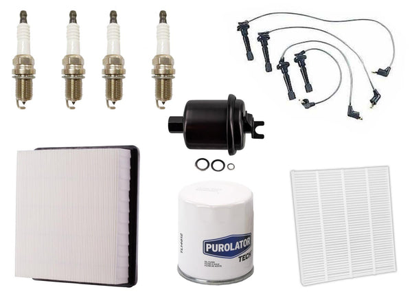 Spark Plugs Ignition Wires Air Filter Gas Filter for Honda CR-V CRV 1997-2001