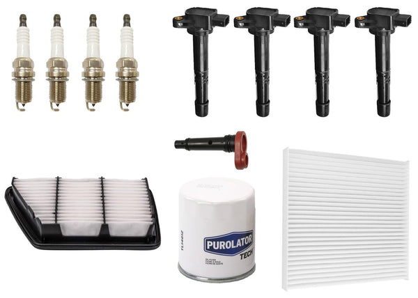 Direct Ignition Coil Spark Plugs Air Filter for Honda CR-V CRV 2017-2019 2.4L
