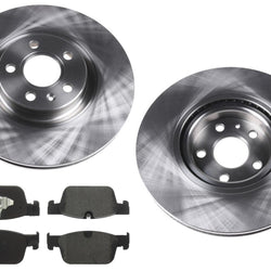 Front Disc Brake Rotors & Ceramic Pads for Volvo S60 Hybrid 2021 2022 2024 2.0L