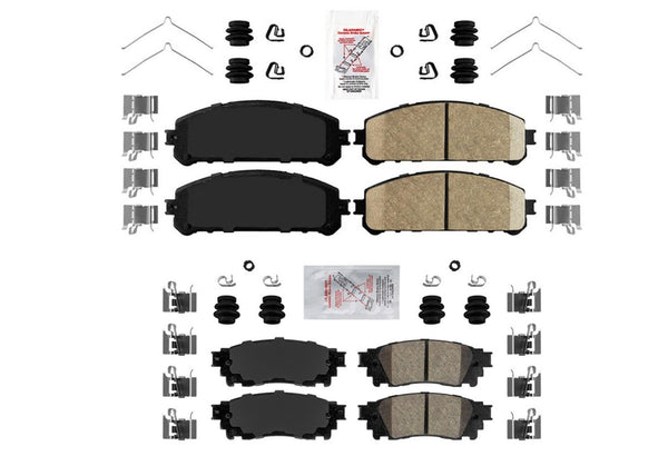 Front & Rear Ceramic Disc Brake Pads for Toyota Camry TRD 2020-2024 Racing
