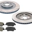 Rear Coated Disc Brake Rotors & Brake Pads for Genesis G90 2023 2024 2025 3.5L