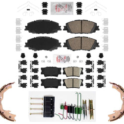 Front & Rear Disc Brake Pads Parking for Toyota Camry 2018-2025 Base FWD Model
