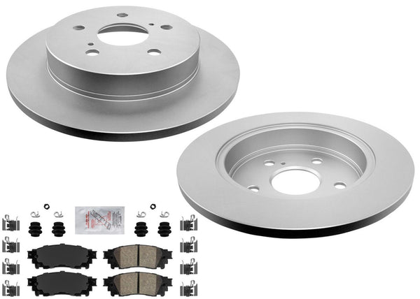 Rear Coated Disc Brake Rotors & Brake Pads for Toyota Camry TRD Racing 2020-2024