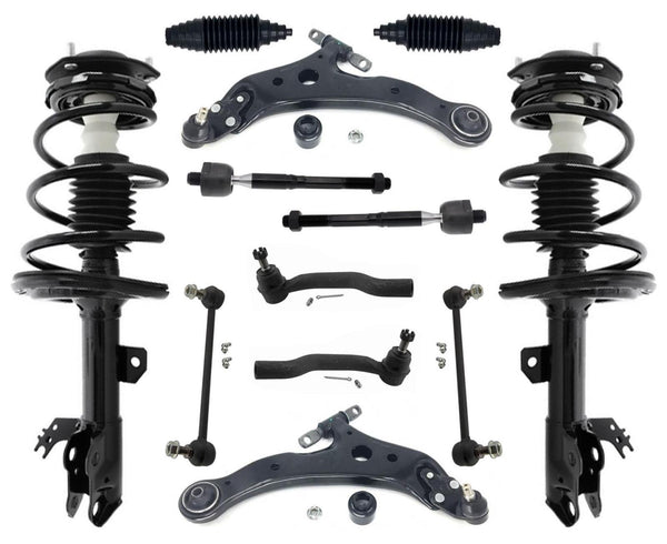 Front Struts Control Arms Tie Rods & Links For Camry SE 3.5L 2012 2013 2014