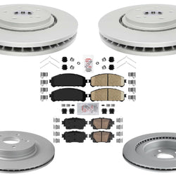 Coated Disc Brake Rotors & Brake Pads for Lexus NX450h+ RZ450e 2022 2023 2024