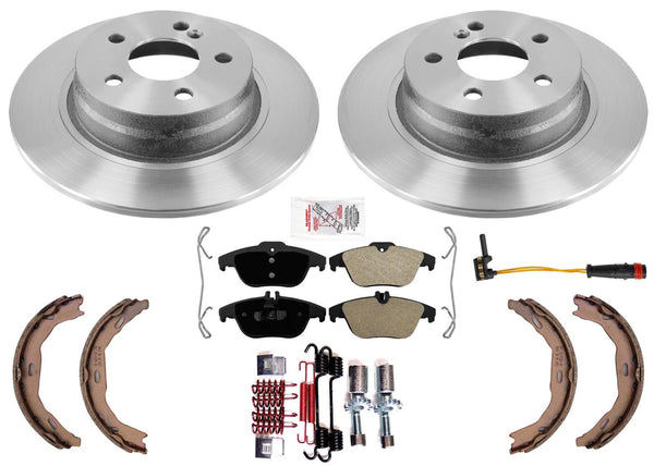 Rear Brake Rotors & Brake Pads For Mercedes Benz C300 2008 2009 2010 2011 2012