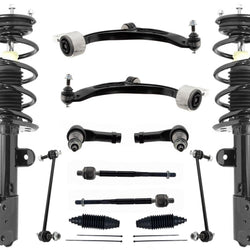 Front Struts Control Arms Tie Rods & Links For Police Interceptor Utility 13-19