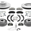For Ford 01-02 Sport Trac 4 Wheel Drive Brake Disc Rotors & Pads Drums Shoes 12p