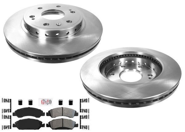 Front Disc Brake Rotors & Pads Shoes for Chevrolet Tahoe PPV Police 2015-2020