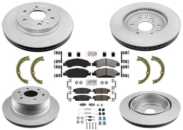 Front & Rear Disc Brake Rotors & Pads Shoes for Chevrolet Tahoe 2015 2018 2020