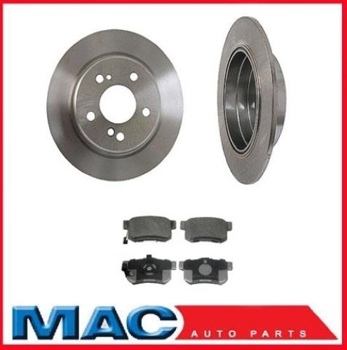 Rear Brake Rotors & Ceramic Pads For Honda CR-V 2007-2016 & Acura RDX 2010-2016