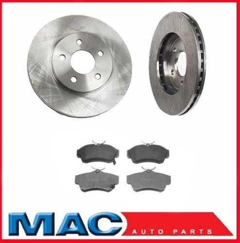 For 2003-2009 Chrysler PT Cruiser Turbo Front Brake Rotor & Ceramic Brake Pads