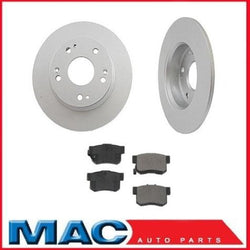 2003-2007 Honda Accord (2) Rear Brake Rotor Pads & Rotors