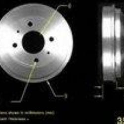 Qualis 35096 Tambor de freno trasero, par de 2 