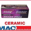 Dash 4 Brake (1) CD813 Rear Set Of Ceramic Pads