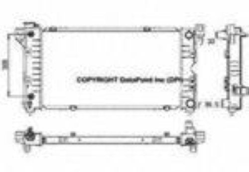 96-00 Caravan Grand Caravan Grand Voyager Radiator Inlet & Outlet on Pass Side