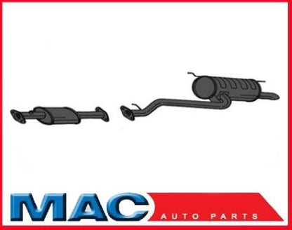 Exhaust Front Rear Muffler Fits From Prod Date 04/2000 2001 Hyundai Sonata 2.4L