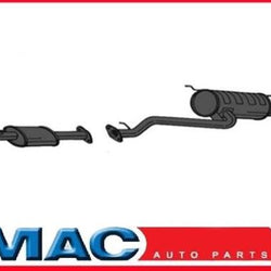 Exhaust Front Rear Muffler Fits From Prod Date 04/2000 2001 Hyundai Sonata 2.4L